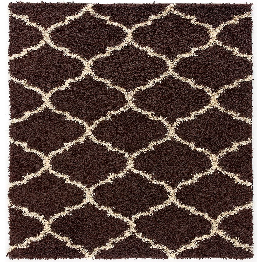 L'baiet Modern Indoor Rectangular Carpet, Pad, Mat Anabelle Brown Shag 2' X 6' Rug 1 L'baiet Modern Indoor Rectangular Carpet, Pad, Mat Anabelle Brown Shag 2' X 6' Rug