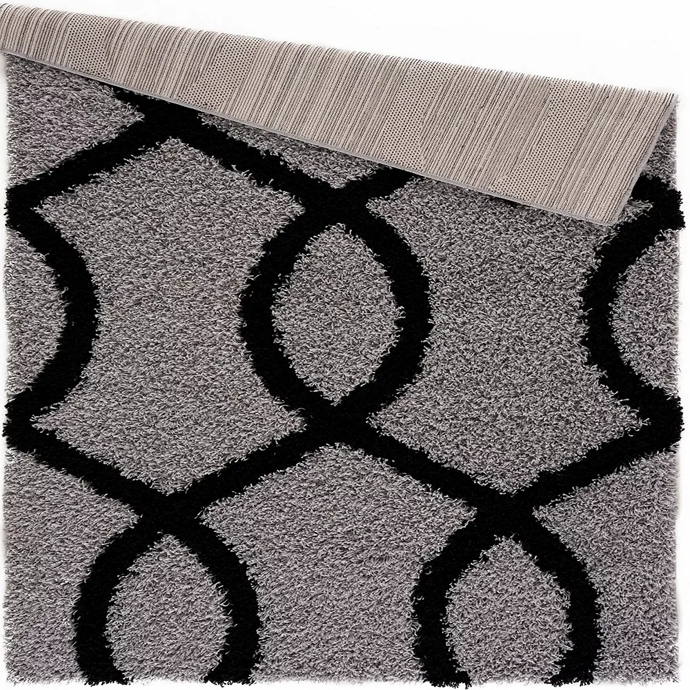 L'baiet Modern Indoor Rectangular Carpet, Pad, Mat Bianca Grey Shag 2' X 3' Rug 2 L'baiet Modern Indoor Rectangular Carpet, Pad, Mat Bianca Grey Shag 2' X 3' Rug - Image 2
