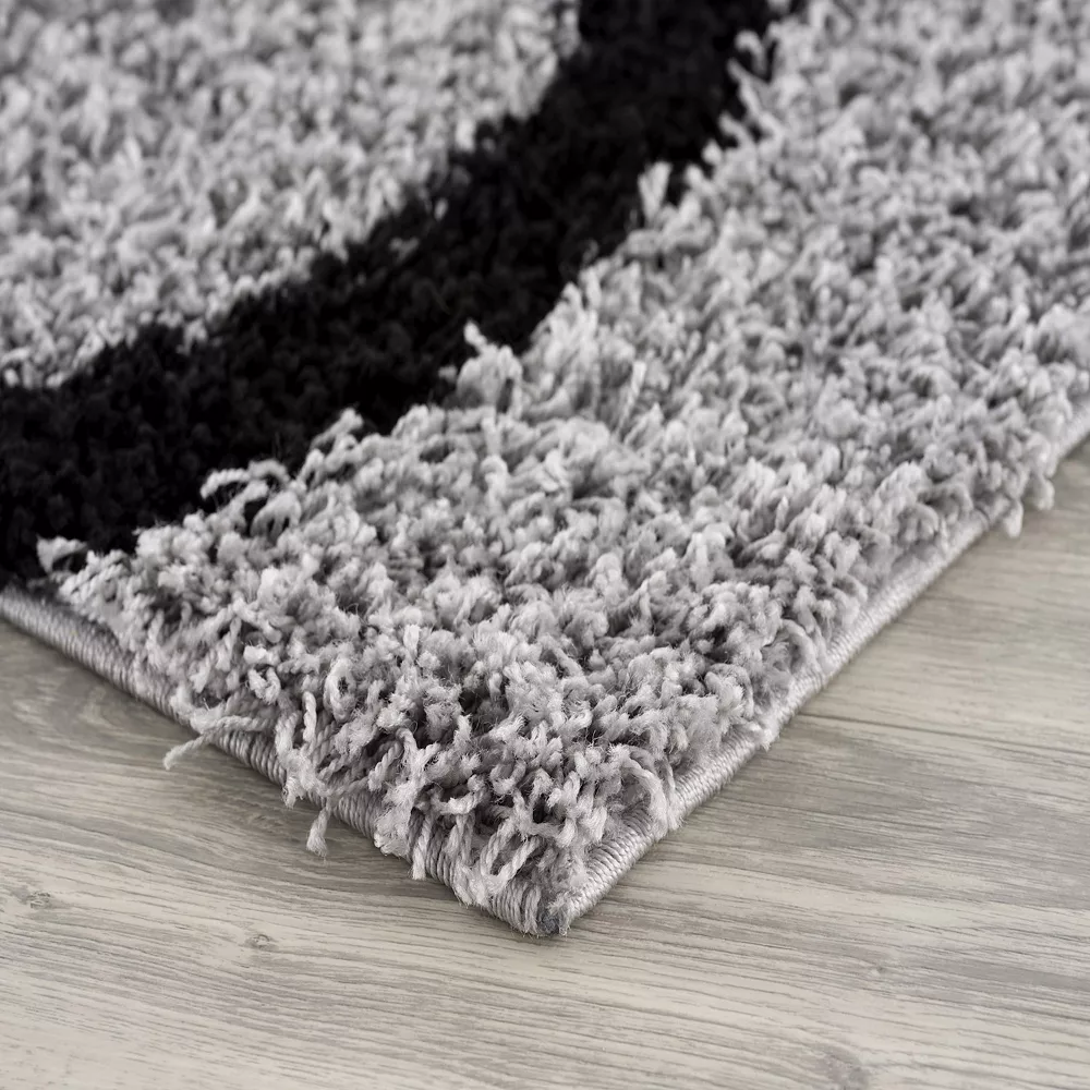 L'baiet Modern Indoor Rectangular Carpet, Pad, Mat Bianca Grey Shag 2' X 3' Rug 3 L'baiet Modern Indoor Rectangular Carpet, Pad, Mat Bianca Grey Shag 2' X 3' Rug - Image 3