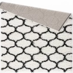 L'baiet Modern Indoor Rectangular Carpet, Pad, Mat Desiree White Shag 2' X 3' Rug 6 L'baiet Modern Indoor Rectangular Carpet, Pad, Mat Desiree White Shag 2' X 3' Rug -Carpet Floor Shop 5615135 ALT2