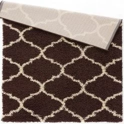 L'baiet Modern Indoor Rectangular Carpet, Pad, Mat Anabelle Brown Shag 8' X 10' Rug 6 L'baiet Modern Indoor Rectangular Carpet, Pad, Mat Anabelle Brown Shag 8' X 10' Rug -Carpet Floor Shop 5623439 ALT2
