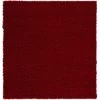 L'baiet Modern Indoor Rectangular Carpet, Pad, Mat Livia Red Shag 5' X 7' Rug