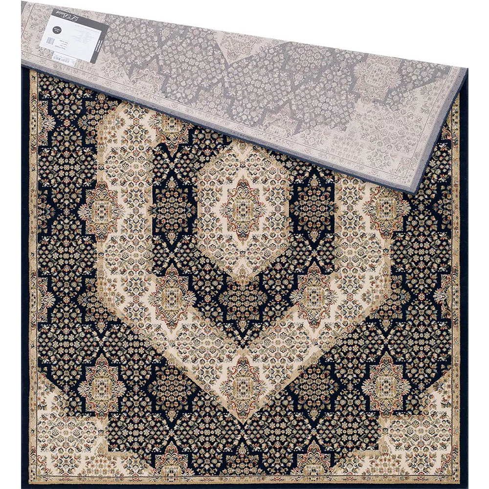 L'baiet Modern Indoor Rectangular Carpet, Pad, Mat Stella Blue Oriental 8' X 10' Rug 3 L'baiet Modern Indoor Rectangular Carpet, Pad, Mat Stella Blue Oriental 8' X 10' Rug - Image 3