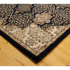 L'baiet Modern Indoor Rectangular Carpet, Pad, Mat Stella Blue Oriental 8' X 10' Rug 7 L'baiet Modern Indoor Rectangular Carpet, Pad, Mat Stella Blue Oriental 8' X 10' Rug -Carpet Floor Shop 5623461 ALT3