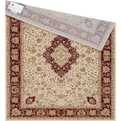 L'baiet Modern Indoor Rectangular Carpet, Pad, Mat Agatha Beige Oriental 5' X 7' Rug 6 L'baiet Modern Indoor Rectangular Carpet, Pad, Mat Agatha Beige Oriental 5' X 7' Rug -Carpet Floor Shop 5623708 ALT2