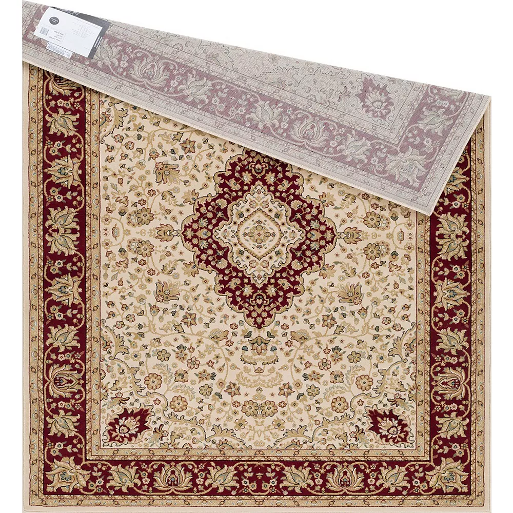 L'baiet Modern Indoor Rectangular Carpet, Pad, Mat Agatha Beige Oriental 5' X 7' Rug 3 L'baiet Modern Indoor Rectangular Carpet, Pad, Mat Agatha Beige Oriental 5' X 7' Rug - Image 3