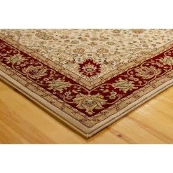 L'baiet Modern Indoor Rectangular Carpet, Pad, Mat Agatha Beige Oriental 5' X 7' Rug 7 L'baiet Modern Indoor Rectangular Carpet, Pad, Mat Agatha Beige Oriental 5' X 7' Rug -Carpet Floor Shop 5623708 ALT3