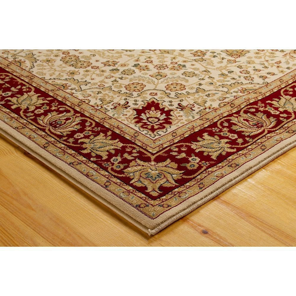 L'baiet Modern Indoor Rectangular Carpet, Pad, Mat Agatha Beige Oriental 5' X 7' Rug 4 L'baiet Modern Indoor Rectangular Carpet, Pad, Mat Agatha Beige Oriental 5' X 7' Rug - Image 4