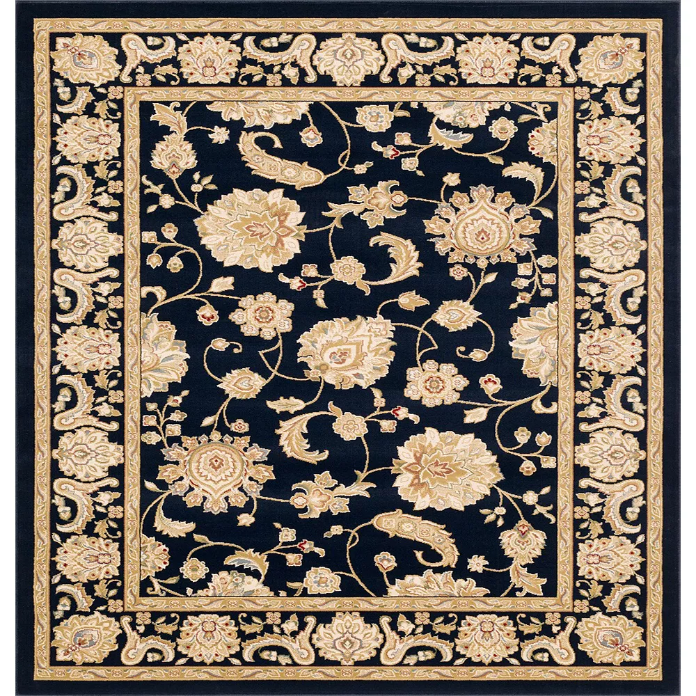 L'baiet Modern Indoor Rectangular Carpet, Pad, Mat Claudia Blue Oriental 5' X 7' Rug 1 L'baiet Modern Indoor Rectangular Carpet, Pad, Mat Claudia Blue Oriental 5' X 7' Rug