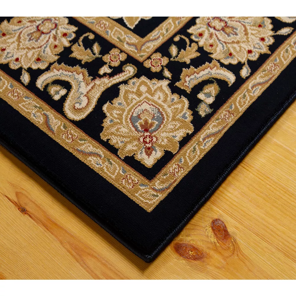 L'baiet Modern Indoor Rectangular Carpet, Pad, Mat Claudia Blue Oriental 5' X 7' Rug 4 L'baiet Modern Indoor Rectangular Carpet, Pad, Mat Claudia Blue Oriental 5' X 7' Rug - Image 4