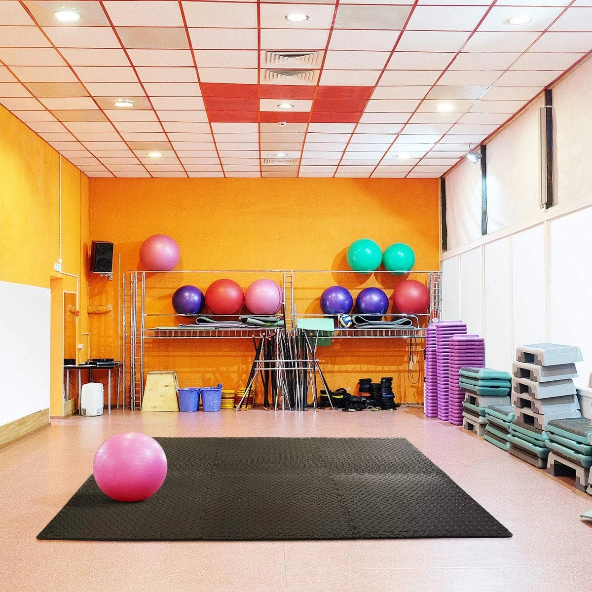 12PCS Mat Foam Exercise Mats, Gym Flooring Mat, Interlocking Puzzle EVA Floor Tiles, Non Slip Rubber Cushion For Home Workout, Yoga Matting 8 12PCS Mat Foam Exercise Mats, Gym Flooring Mat, Interlocking Puzzle EVA Floor Tiles, Non Slip Rubber Cushion For Home Workout, Yoga Matting - Image 8