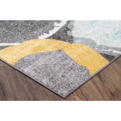 L'baiet Modern Indoor Rectangular Carpet, Pad, Mat Theodora Multicolor 8 Ft. X 10 Ft. Area Rug 7 L'baiet Modern Indoor Rectangular Carpet, Pad, Mat Theodora Multicolor 8 Ft. X 10 Ft. Area Rug -Carpet Floor Shop 5849368 ALT3