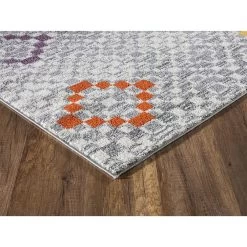 L'baiet Modern Indoor Rectangular Carpet, Pad, Mat Olivia Grey Geometric 5' X 7' Rug -Carpet Floor Shop 5849406 ALT3