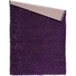 L'baiet Modern Indoor Rectangular Carpet, Pad, Mat Lyra Purple Shag 4' X 6' Rug 5 L'baiet Modern Indoor Rectangular Carpet, Pad, Mat Lyra Purple Shag 4' X 6' Rug -Carpet Floor Shop 5849487 ALT2