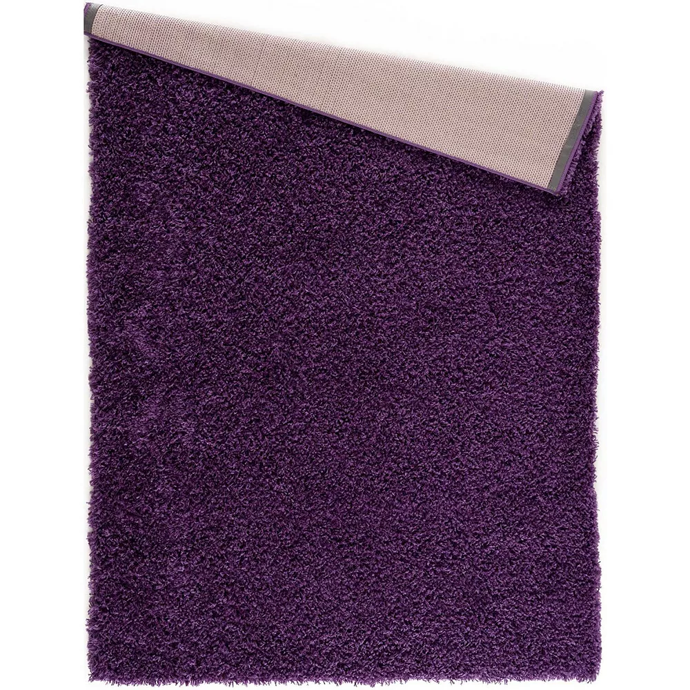 L'baiet Modern Indoor Rectangular Carpet, Pad, Mat Lyra Purple Shag 4' X 6' Rug 3 L'baiet Modern Indoor Rectangular Carpet, Pad, Mat Lyra Purple Shag 4' X 6' Rug - Image 3