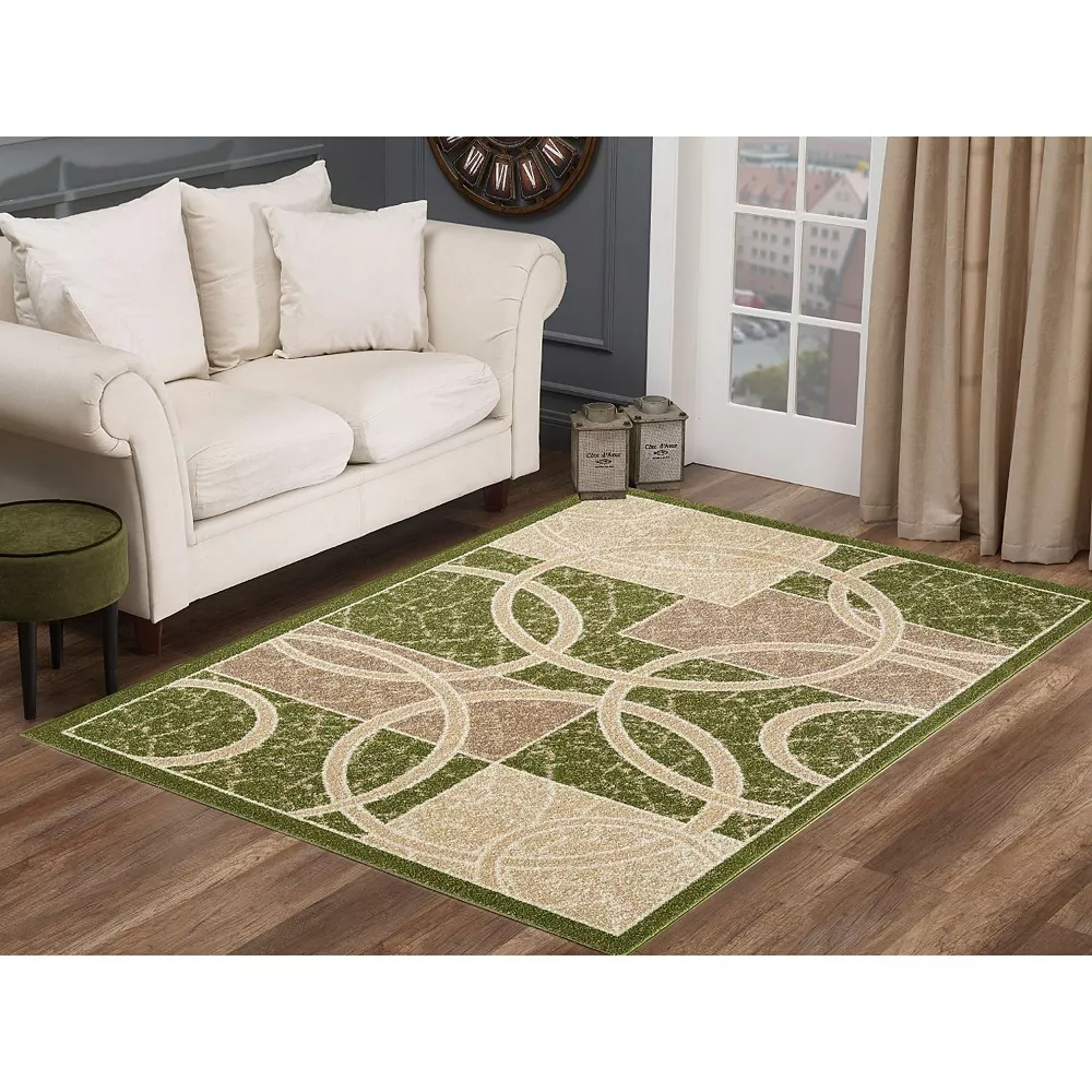 L'baiet Modern Indoor Rectangular Carpet, Pad, Mat Selena Multicolor Geometric 8' X 10' Rug 2 L'baiet Modern Indoor Rectangular Carpet, Pad, Mat Selena Multicolor Geometric 8' X 10' Rug - Image 2