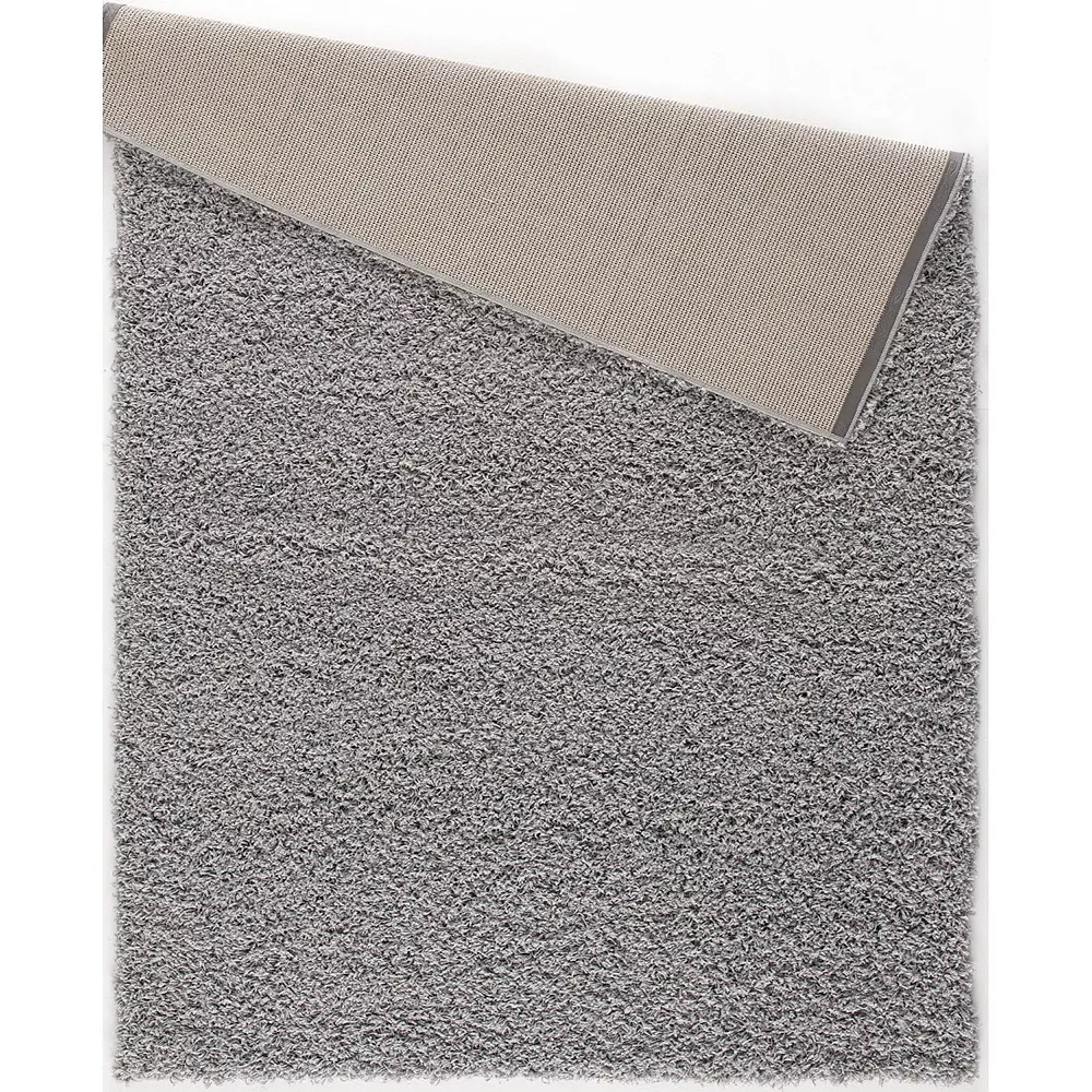 L'baiet Modern Indoor Rectangular Carpet, Pad, Mat Yara Grey Shag 5' X 7' Rug 3 L'baiet Modern Indoor Rectangular Carpet, Pad, Mat Yara Grey Shag 5' X 7' Rug - Image 3