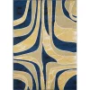 L'baiet Modern Indoor Rectangular Carpet, Pad, Mat Chanel Multicolor Graphic 5' X 7' Rug
