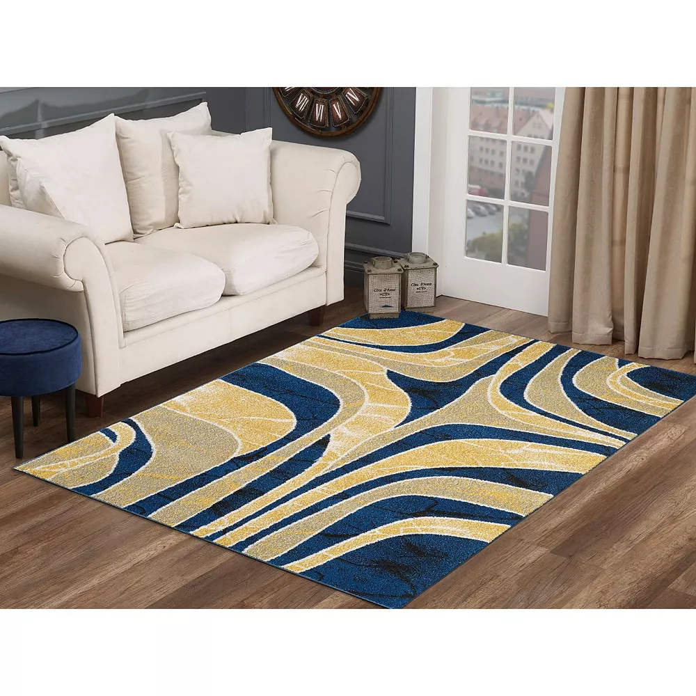 L'baiet Modern Indoor Rectangular Carpet, Pad, Mat Chanel Multicolor Graphic 5' X 7' Rug 2 L'baiet Modern Indoor Rectangular Carpet, Pad, Mat Chanel Multicolor Graphic 5' X 7' Rug - Image 2