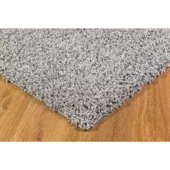 L'baiet Modern Indoor Rectangular Carpet, Pad, Mat Yara Grey Shag 4' X 6' Rug 7 L'baiet Modern Indoor Rectangular Carpet, Pad, Mat Yara Grey Shag 4' X 6' Rug -Carpet Floor Shop 5850139 ALT3
