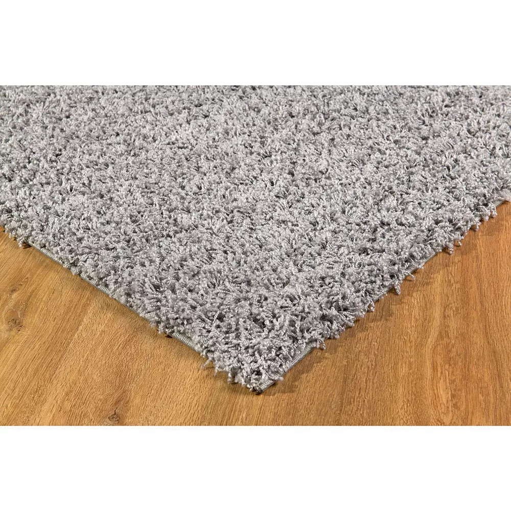 L'baiet Modern Indoor Rectangular Carpet, Pad, Mat Yara Grey Shag 4' X 6' Rug 4 L'baiet Modern Indoor Rectangular Carpet, Pad, Mat Yara Grey Shag 4' X 6' Rug - Image 4