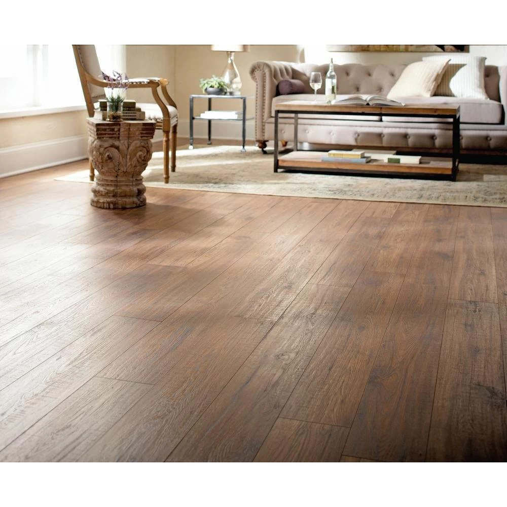 Home Decorators Collection Distressed Brown Hickory 12 Mm Thick X 6-1/4 In. Wide X 50-25/32 In. Length Laminate Flooring (15.45 Sq. Ft. / Case) 2 Home Decorators Collection Distressed Brown Hickory 12 Mm Thick X 6-1/4 In. Wide X 50-25/32 In. Length Laminate Flooring (15.45 Sq. Ft. / Case) - Image 2