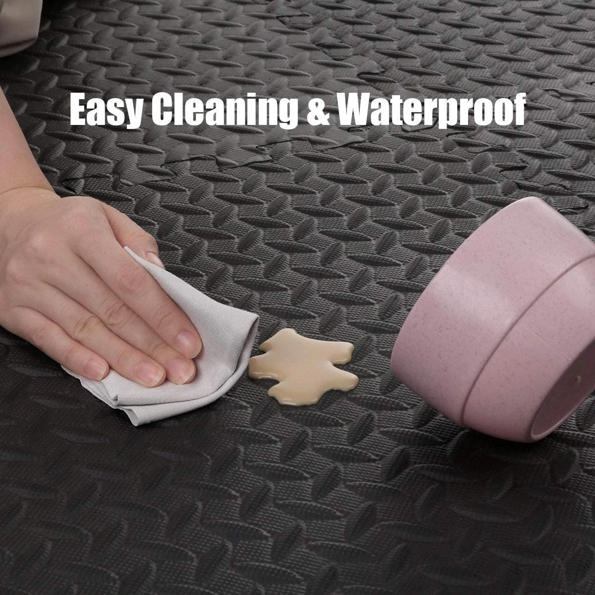 12PCS Mat Foam Exercise Mats, Gym Flooring Mat, Interlocking Puzzle EVA Floor Tiles, Non Slip Rubber Cushion For Home Workout, Yoga Matting 5 12PCS Mat Foam Exercise Mats, Gym Flooring Mat, Interlocking Puzzle EVA Floor Tiles, Non Slip Rubber Cushion For Home Workout, Yoga Matting - Image 5