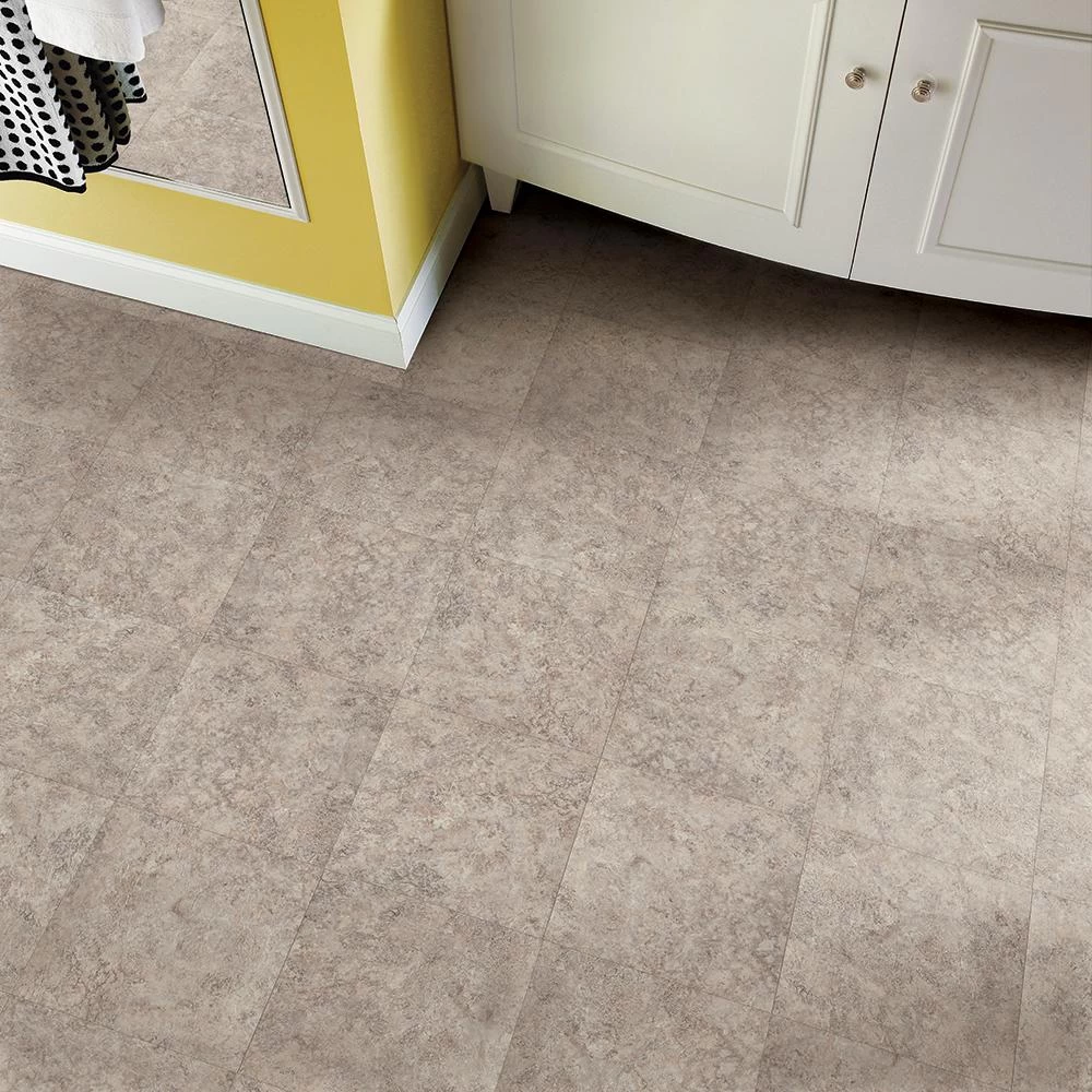 Armstrong Multistone Warm Gray 12 In. X 12 In. Residential Peel And Stick Vinyl Tile Flooring (45 Sq. Ft. / Case) 2 Armstrong Multistone Warm Gray 12 In. X 12 In. Residential Peel And Stick Vinyl Tile Flooring (45 Sq. Ft. / Case) - Image 2