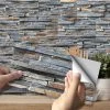 Self-Adhesive Vinyl Flooring Tiles Waterproof Peel And Stick Tiles Wall Stickers For Home Decor,Gray Wood Grain