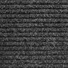 Heavy-Duty Ribbed Indoor/Outdoor Carpet With Rubber Marine Backing - Charcoal Black 6' X 10' - Several Sizes Available - Carpet Flooring For Patio, Porch, Deck, Boat, Basement Or Garage
