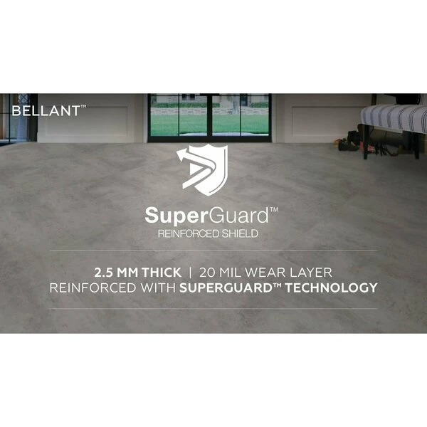 Daltile Bellant Woven Grey 18 In. X 18 In. Glue Down Luxury Vinyl Flooring, 16PK 6 Daltile Bellant Woven Grey 18 In. X 18 In. Glue Down Luxury Vinyl Flooring, 16PK - Image 6