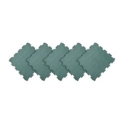 "Terra-Flex" Interlocking Rubber Mats - 1/4 X 24 X 24 In - 5 Pk - 2 Sqr/Ft - Green Flooring Tiles -Carpet Floor Shop Grainger 03xx188xxWEB5xxGR.Secondaryxx1
