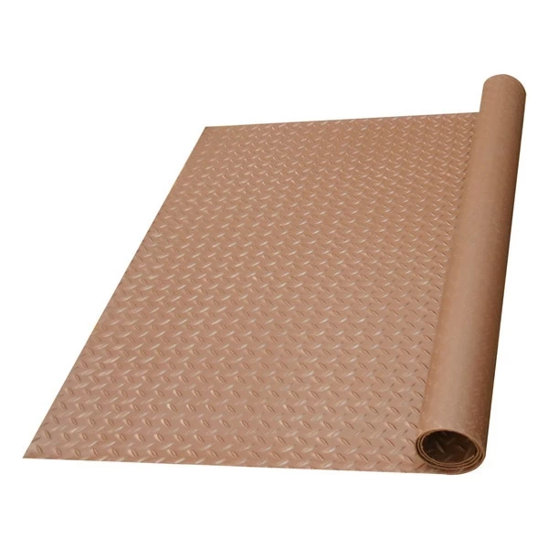 Goodyear Diamond-Plate Rubber Flooring -- 3.5mm X 36" X 8ft - Brown 8 Goodyear Diamond-Plate Rubber Flooring -- 3.5mm X 36" X 8ft - Brown - Image 8