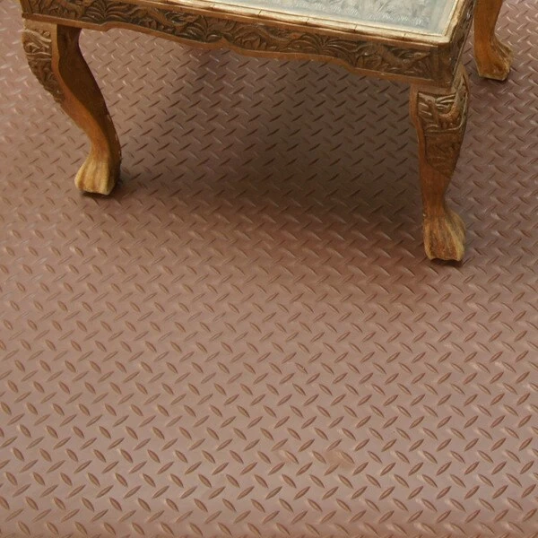 Goodyear Diamond-Plate Rubber Flooring -- 3.5mm X 36" X 8ft - Brown 7 Goodyear Diamond-Plate Rubber Flooring -- 3.5mm X 36" X 8ft - Brown - Image 7