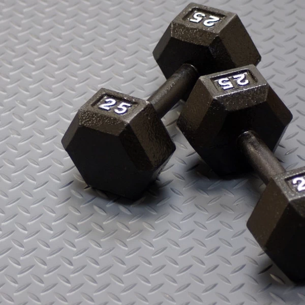 Goodyear Diamond-Plate Rubber Flooring -- 3.5mm X 36" X 10ft - Dark Gray 8 Goodyear Diamond-Plate Rubber Flooring -- 3.5mm X 36" X 10ft - Dark Gray - Image 8