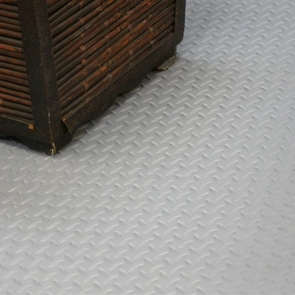 Goodyear Diamond-Plate Rubber Flooring -- 3.5mm X 36" X 10ft - Dark Gray 2 Goodyear Diamond-Plate Rubber Flooring -- 3.5mm X 36" X 10ft - Dark Gray - Image 2