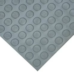 Goodyear Coin-Pattern Rubber Flooring -- 3.5mm X 36" X 5ft - Dark Gray