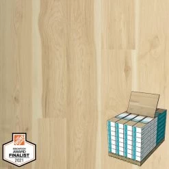 Defense+ 6.14 In. W Vintage Linen Hickory Antimicrobial Waterproof Laminate Wood Flooring (451.36 Sq. Ft./pallet)