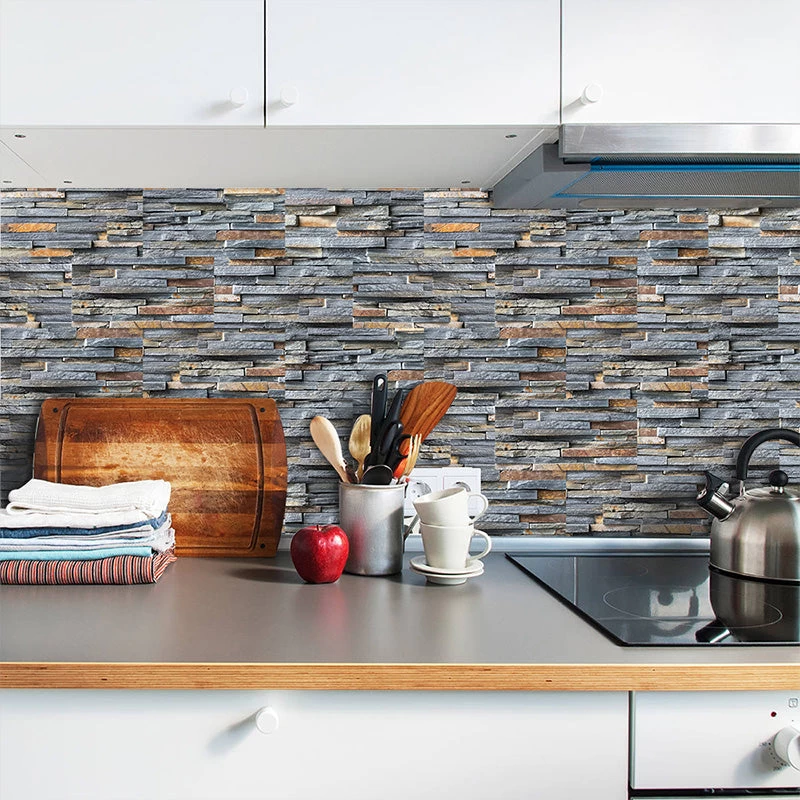 Self-Adhesive Vinyl Flooring Tiles Waterproof Peel And Stick Tiles Wall Stickers For Home Decor,Gray Wood Grain 6 Self-Adhesive Vinyl Flooring Tiles Waterproof Peel And Stick Tiles Wall Stickers For Home Decor,Gray Wood Grain - Image 6