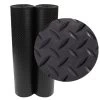 Rubber-Cal "Diamond-Plate" Rubber Flooring Rolls - 3 Mm X 4 Ft X 4 Ft Rolls - Black
