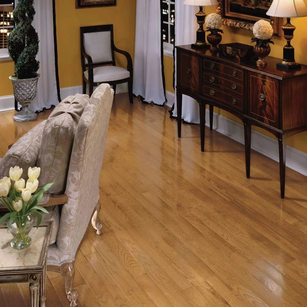 Bruce Plano Marsh Oak 3/4 In. Thick X 2-1/4 In. Wide X Varying Length Solid Hardwood Flooring (20 Sq. Ft. / Case) 2 Bruce Plano Marsh Oak 3/4 In. Thick X 2-1/4 In. Wide X Varying Length Solid Hardwood Flooring (20 Sq. Ft. / Case) - Image 2
