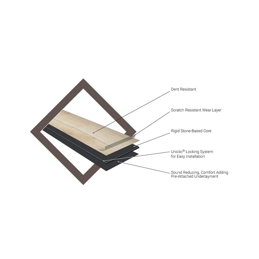 MSI Woodland Dove Oak 7 In. X 48 In. Rigid Core Luxury Vinyl Plank Flooring (55 Cases / 1309 Sq. Ft. / Pallet) 3 MSI Woodland Dove Oak 7 In. X 48 In. Rigid Core Luxury Vinyl Plank Flooring (55 Cases / 1309 Sq. Ft. / Pallet) - Image 3