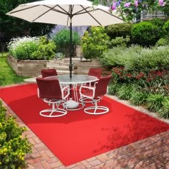Indoor/Outdoor Carpet With Rubber Marine Backing - Red 6' X 10' - Several Sizes Available - Carpet Flooring For Patio, Porch, Deck, Boat, Basement Or Garage -Carpet Floor Shop efab9d5e 0f84 4aae b1cf 0c38f3cde1fb 1.79aa570f26484bd2f789a5a9a6dc4298 1800x1800