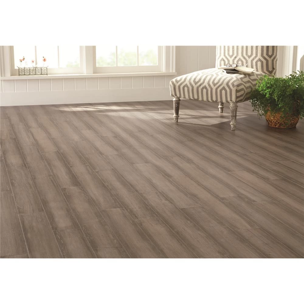 Home Decorators Collection Hand Scraped Strand Woven Light Taupe 3/8 In. T X 5-1/8 In. W X 36 In. L Engineered Click Bamboo Flooring 2 Home Decorators Collection Hand Scraped Strand Woven Light Taupe 3/8 In. T X 5-1/8 In. W X 36 In. L Engineered Click Bamboo Flooring - Image 2