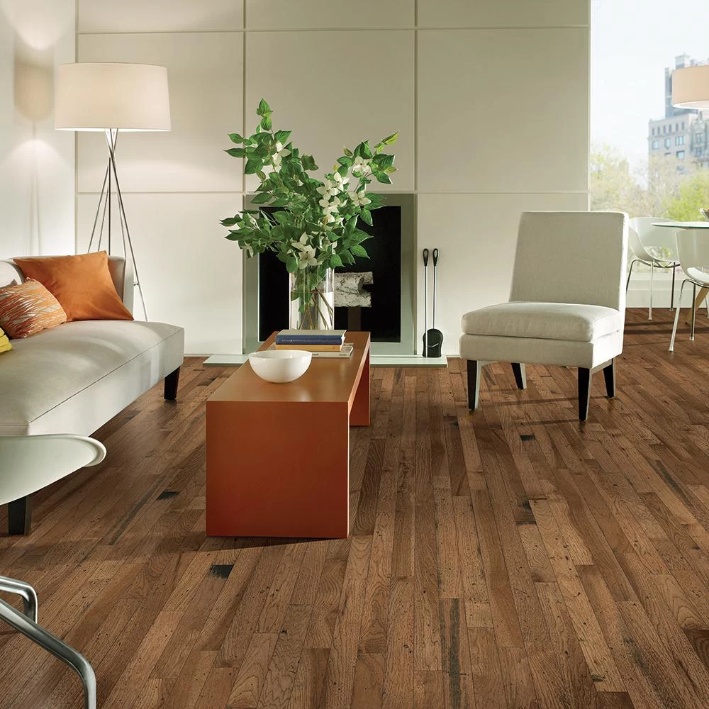 Bruce Vintage Farm Hickory Antique Timbers 3/4 In. T X 2-1/4 In. W X Varying L Solid Hardwood Flooring (20 Sq. Ft./case) 2 Bruce Vintage Farm Hickory Antique Timbers 3/4 In. T X 2-1/4 In. W X Varying L Solid Hardwood Flooring (20 Sq. Ft./case) - Image 2