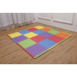 206996596 Soft EVA Foam Mat Flooring Tiles, Multicolor, 16 PC, 12" X 12", 16 Sq. Ft. -Carpet Floor Shop fb2195a997c057c1b9c22525ecb4ef5f 1800x1800