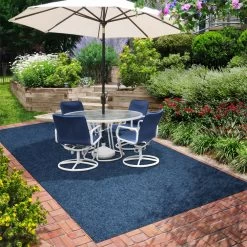 Indoor/Outdoor Carpet With Rubber Marine Backing - Blue 6' X 10' - Several Sizes Available - Carpet Flooring For Patio, Porch, Deck, Boat, Basement Or Garage -Carpet Floor Shop fe158509 dcf5 45de 8aac 4f47e35981f7 1.5216e12e3adf4f0468b5966abce0db98 1800x1800